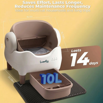 Benoklar PureCycle™ | Automatic Self-Cleaning Litter Box with Odor Sterilization