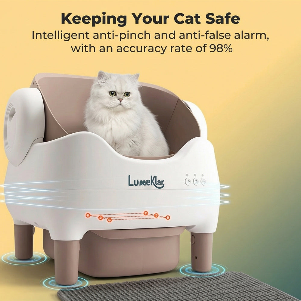 Benoklar PureCycle™ | Automatic Self-Cleaning Litter Box with Odor Sterilization
